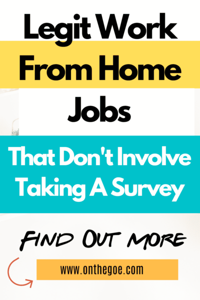 Legit work from home jobs - that do not involve surveys